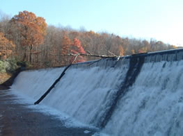 High hazard masonry dam